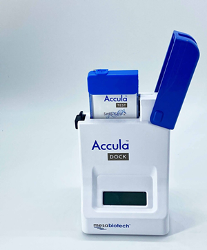 Compact instruments, such as Mesa Biotech’s Accula test, replace the function of clinical labs and could bring rapid testing to schools, nursing homes and offices. - PHOTO: MESABIOTECH.COM/CORONAVIRUS