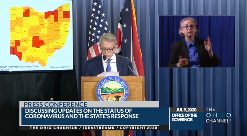 DeWine: Hamilton and Butler County on Watchlist to Escalate to Level 4: Purple on COVID Alert System