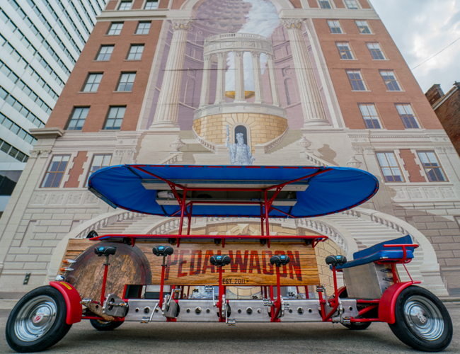 Peddle your way to see different ArtWorks murals - Photo: Pedal Wagon