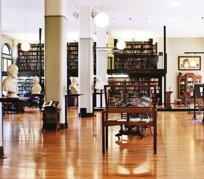 Membership organization the Mercantile Library has been in existence since 1835 and in its current location since 1902. - Photo: Jesse Fox