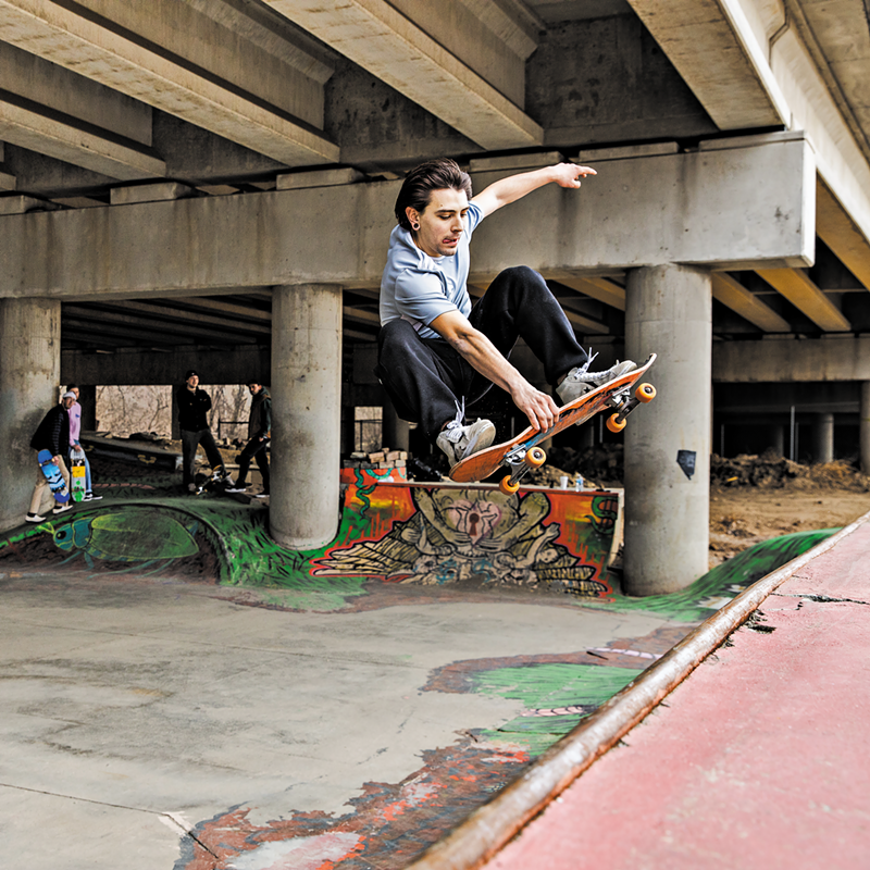 Newport DIY skatepark - Photo: Hailey Bollinger