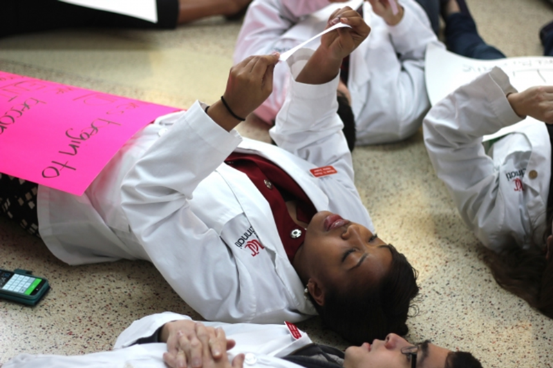 UC Med Students Stage "Die In" to Protest Racial Inequalities