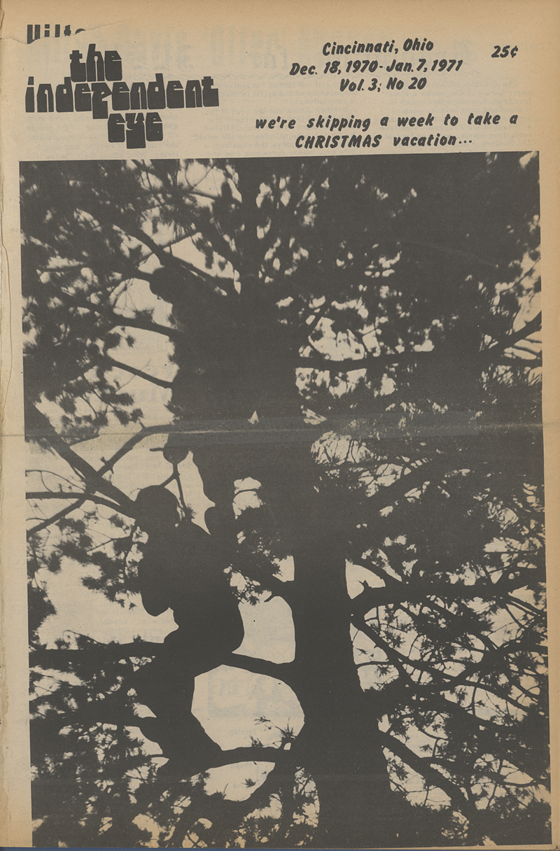 Art/excerpt from "The Independent Eye" - Photo: Courtesy of the collection of The Public Library of Cincinnati and Hamilton County