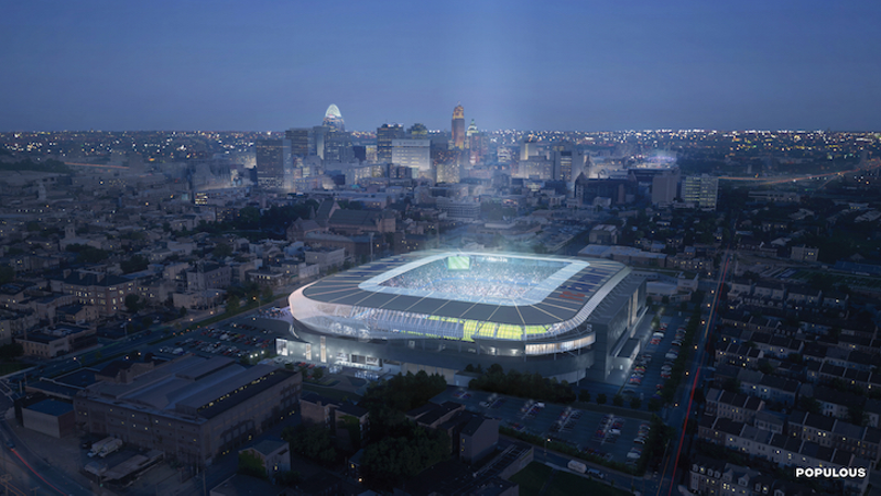 FC Cincinnati Officials Unveil West End Stadium Design