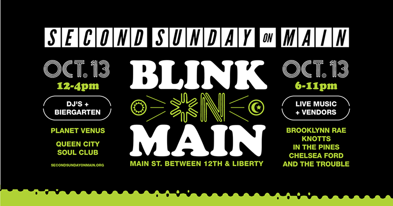 Second Sunday on Main Becomes BLINK on Main for October's Street Fair