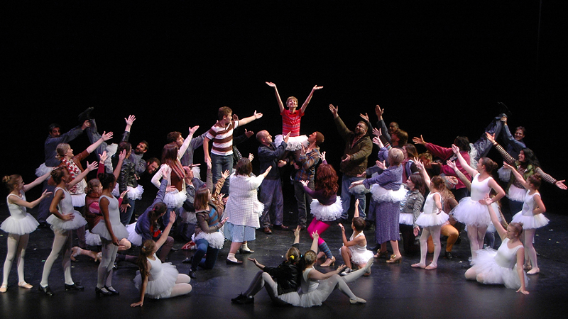 The spirited cast of Cincinnati Music Theatre’s Billy Elliot - Photo: Mark D. Motz for Cincinnati Music Theatre