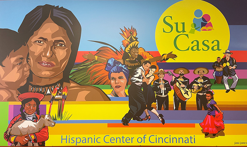 A mural at Su Casa Hispanic Center of Cincinnati - Photo: Olive Collins Niesz