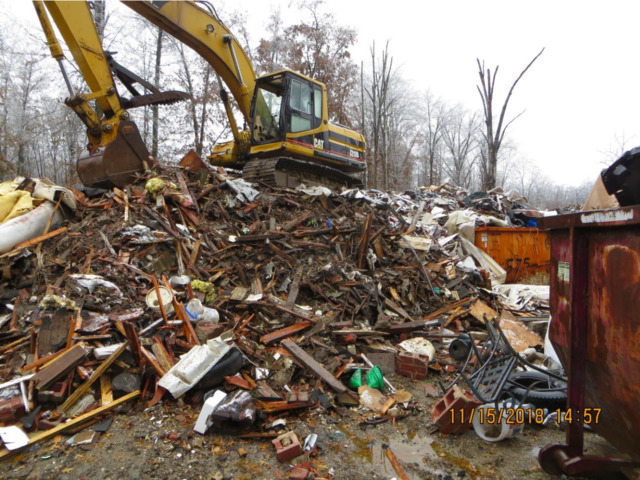 One of Donald Combs' illegal dumping sites in Clermont County. - Photo: Ohio Attorney General's office