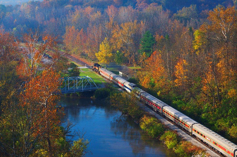 The Cuyahoga Valley Scenic Railroad runs through Cuyahoga Valley National Park. - Photo: facebook.com/CVSrailroad