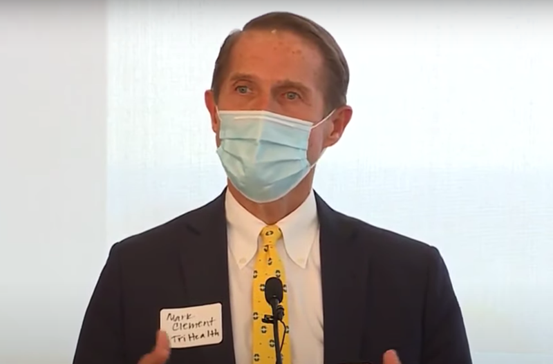 Mark Clement, president and CEO of TriHealth, on Aug. 5, 2021 - PHOTO: VIDEO STILL