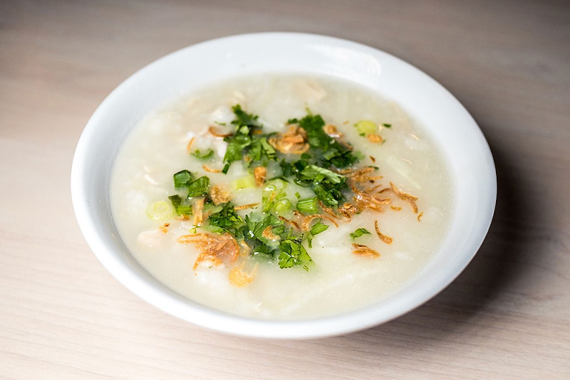 Congee how Duy Nguyen likes it and makes it at Pho Lang Thang - Photo: Catie Viox