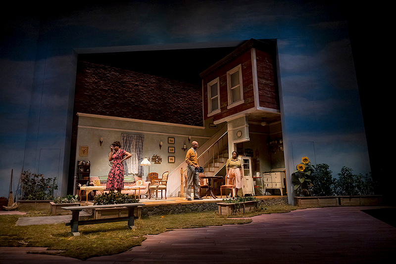 Chloe (Shanelle Leonard), Peek (Brian D. Coats) and Grace (LaTonya Borsay) in the Cincinnati Playhouse in the Park premiere of "The West End." - Photo: Mikki Schaffner Photography