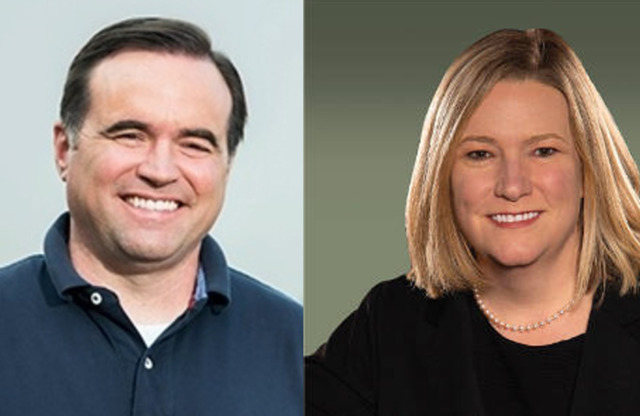 Cincinnati Mayor John Cranley (left) and Dayton Mayor Nan Whaley will face off in the Democratic primary for Ohio governor in May. - PHOTO: CRANLEY CAMPAIGN; CITY OF DAYTON