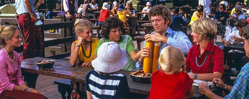 Brady Bunch at Kings Island in 1973 - Photo: visitkingsisland.com.