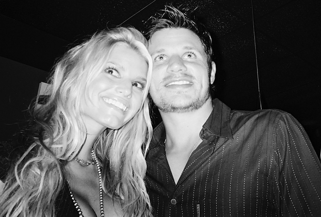 Jessica Simpson and Nick Lachey at Club Clau - Photo: Andrew VanSickle