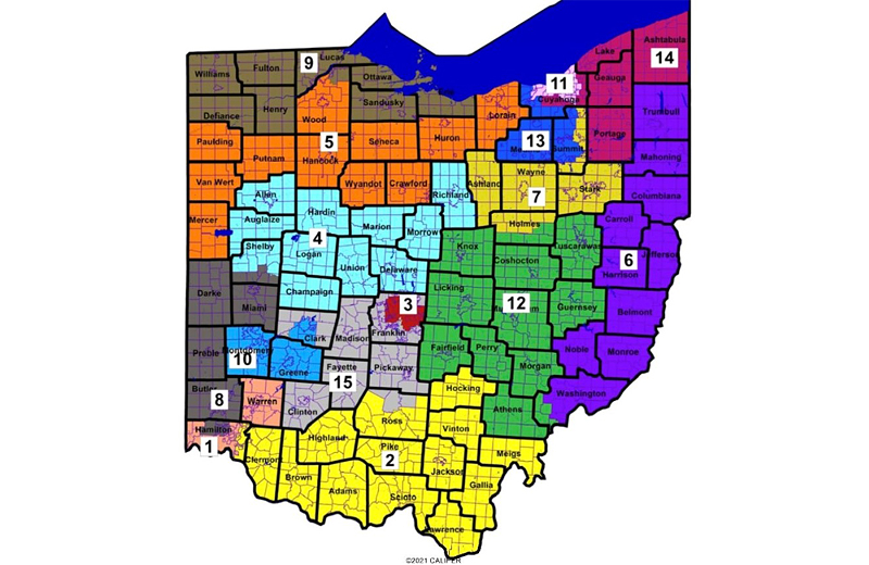 The GOP congressional map passed through the state Senate on Tuesday afternoon. - Photo: Provided by Ohio Capital Journal