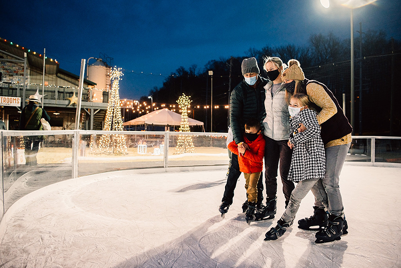 Fifty West is opening its family-friendly ice rink for the second year in a row. - Photo: Provided by Fifty West
