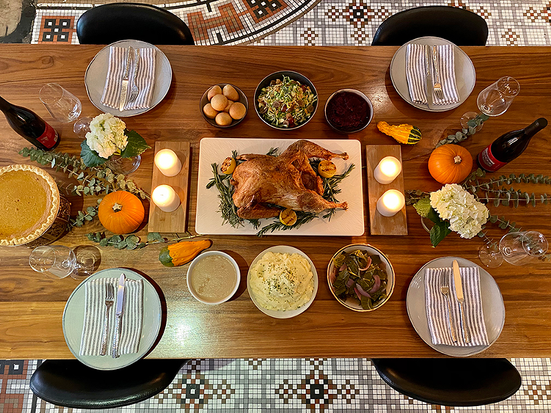 A Thanksgiving feast from Metropole at 21c. - PHOTO: PROVIDED BY METROPOLE AT 21C