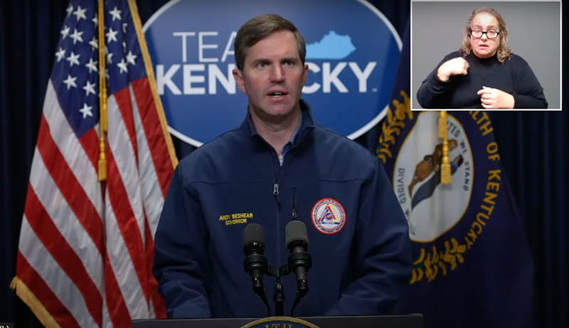 Kentucky Gov. Andy Beshear updates media on Dec. 13, 2021, about recent tornadoes that devastated Kentucky. - YouTube