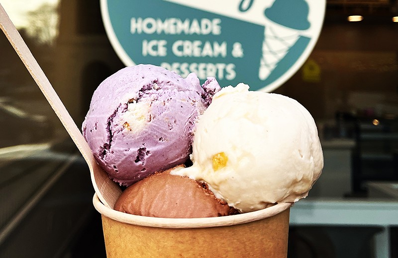 Hello Honey's East Walnut Hills shop serves their famous small-batch ice cream, plus homemade cakes and bakery items. - Photo: Provided by Hello Honey