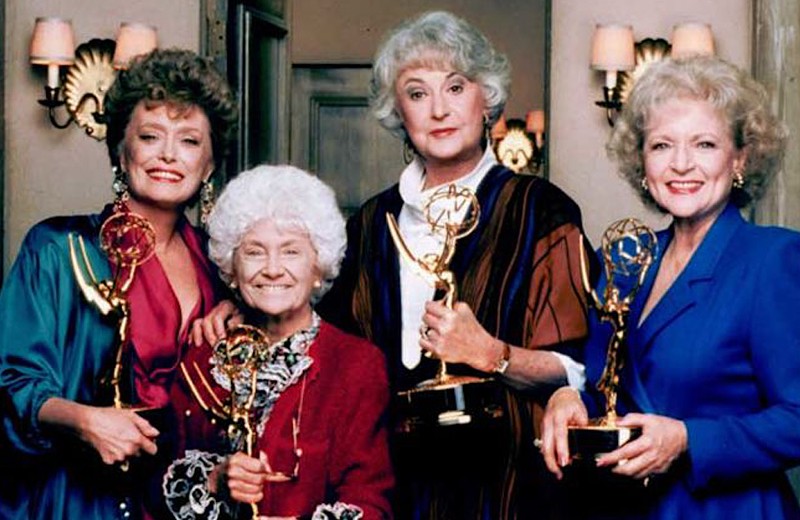 Betty White (far right) with the cast of The Golden Girls - Photo: Provided by Fathom Events
