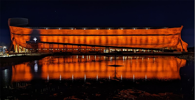 The Ark Encounter, from the minds behind the Creation Museum, is a 510-foot-long recreation of Noah's ark in Williamstown, Kentucky. - PHOTO: COURTESY OF ANSWERS IN GENESIS