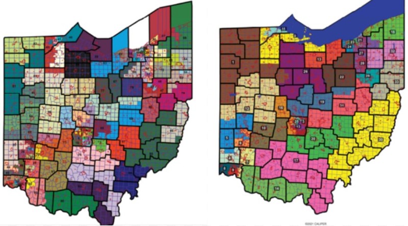 The GOP majority’s initial proposed redistricting maps. - Ohio Senate GOP