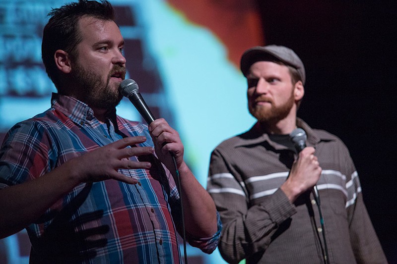 Joe Pickett (left) and Nick Prueher on stage in Milwaukee - PHOTO: ERIK LJUNG