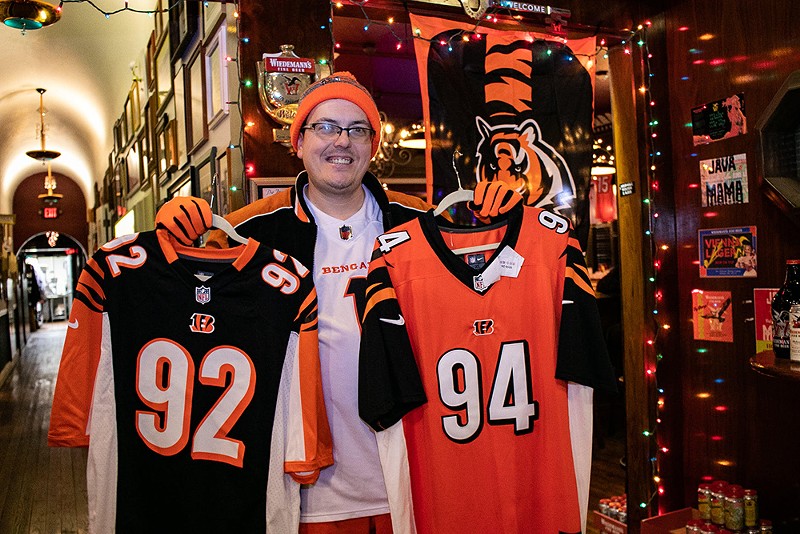 Wiedemann’s Fine Beer says they have 64 Bengals jerseys and counting on display at their taproom in Saint Bernard. - PHOTO: FACEBOOK.COM/WIEDEMANNBEER