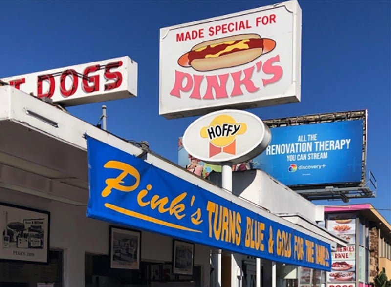 Pink's Hot Dogs and Skyline have made a friendly wager on the Super Bowl. - Photo: instagram.com/pinkshotdogs