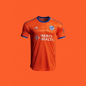 The kit sports stripes on the front, meant to mimic the Ohio River. - Photo: Provided by FC Cincinnati