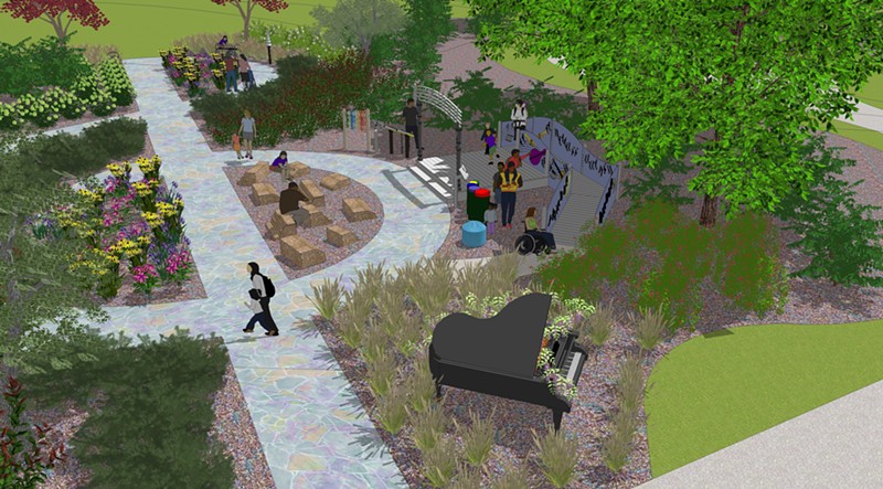 The park will feature a path in the shape of a treble clef as well as instruments available for the public to play. - PHOTO: PROVIDED BY GREAT PARKS OF HAMILTON COUNTY
