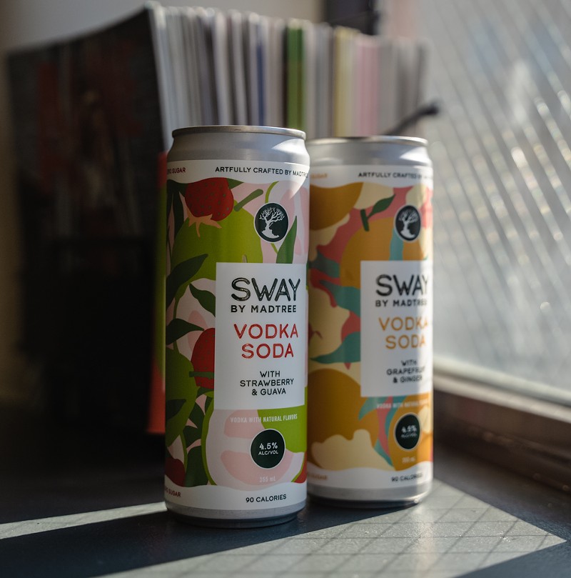 Sway comes in two flavors — strawberry and guava or grapefruit and ginger. - Photo: Casey Roberts