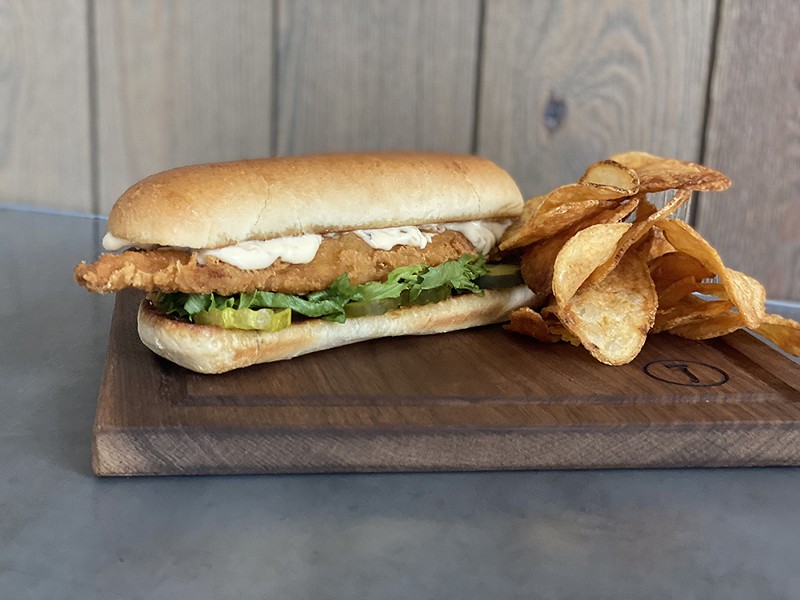 Nation is offering their fried fish sandwich every day in March. - PHOTO: PROVIDED BY NATION KITCHEN & BAR