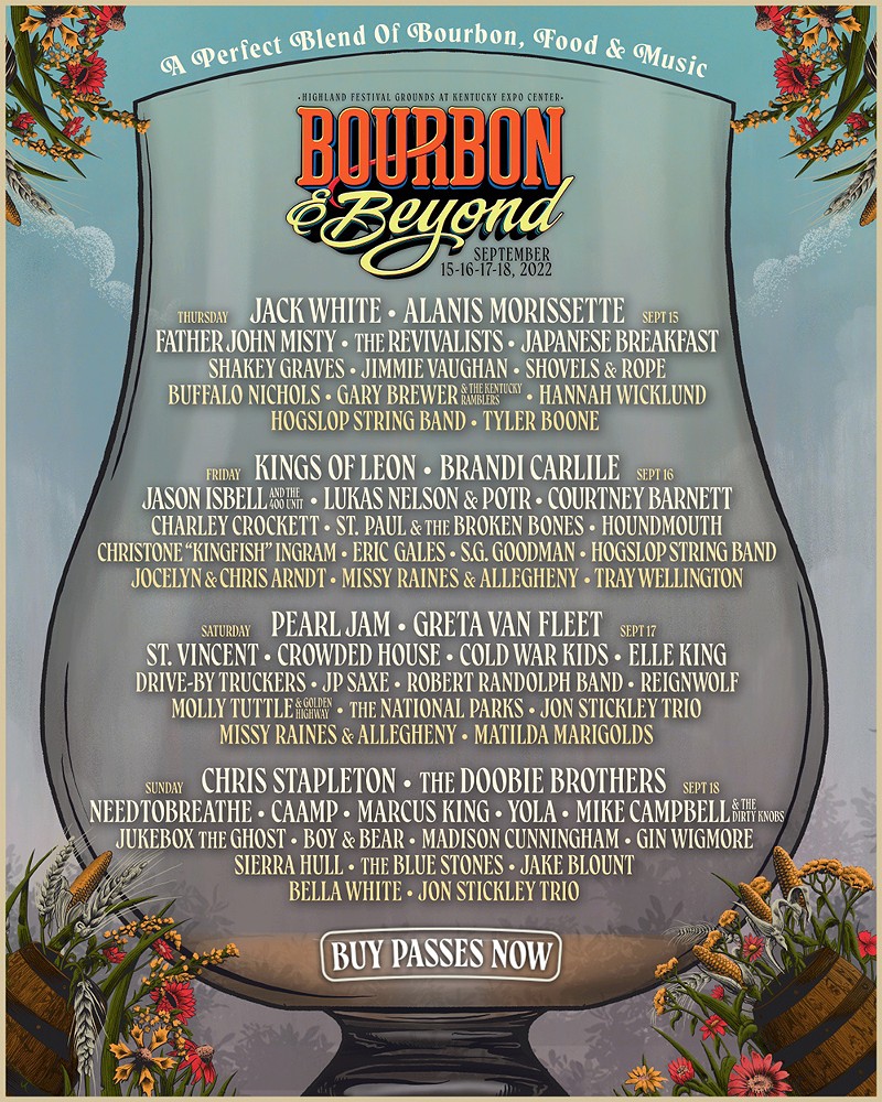 Jack White, Kings of Leon, Pearl Jam to Headline Kentucky's Bourbon &amp; Beyond Festival