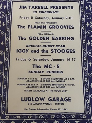 An old Ludlow Garage concert poster from 1970 - Photo: Provided by Steven Rosen