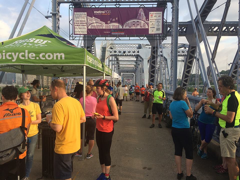 A previous Breakfast on the Bridge event. - PHOTO: TRI-STATE TRAILS