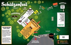 A map of Schützenfest grounds - PHOTO: SCHUETZENFESTCINCY.COM/MAP.HTML