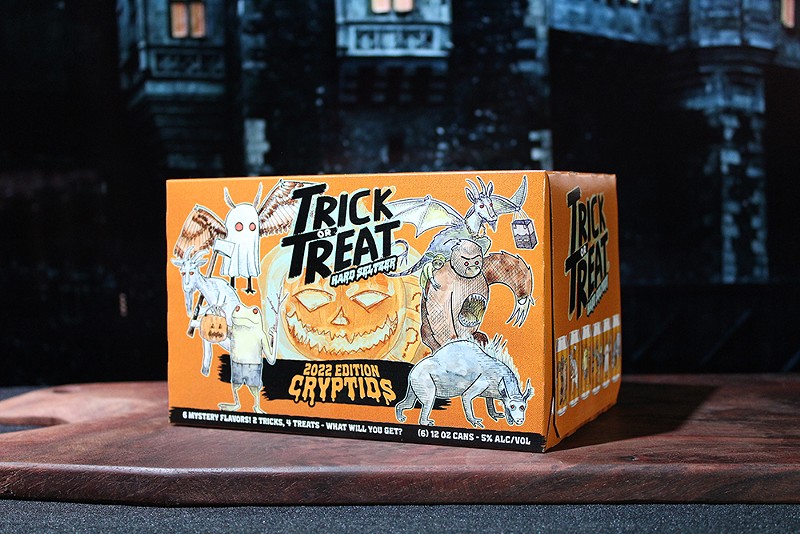 Each Trick or Treat Hard Seltzer six pack features mystery flavors. - Photo: Urban Artifact