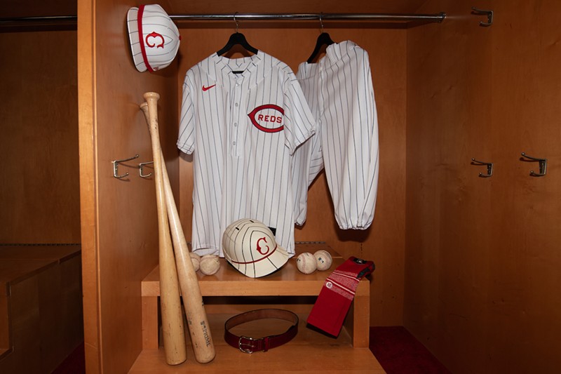 The Cincinnati Reds' throwback uniforms for the MLB Field of Dreams game on Aug. 11, 2022, are inspired by what the club wore in 1919. - Photo: Provided by the Cincinnati Reds