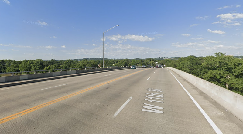 The Girl Scout Bridge, which connects 11th Street in Newport to 12th Street in Covington ,has been a concern to the Devou Good Foundation. - Photo: Google Maps