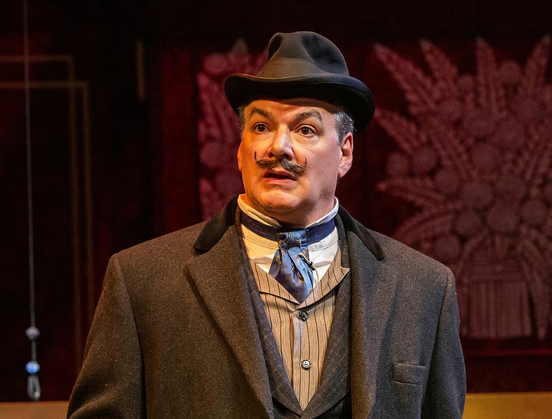 Andrew May as Hercule Poirot in the Playhouse's Murder on the Orient Express - Photo: Zac Rosing