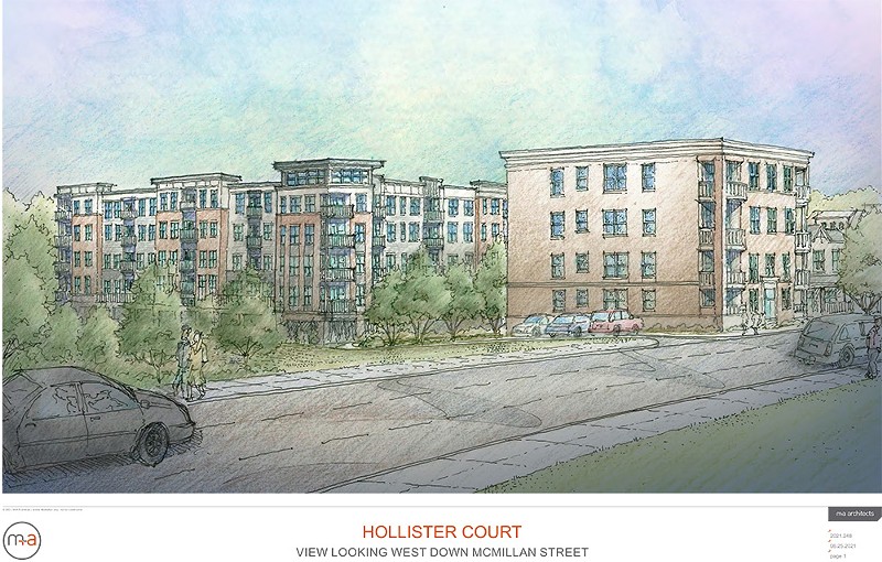 A rendering of the Hollister Court project - Photo: City of Cincinnati Planning and Engagement