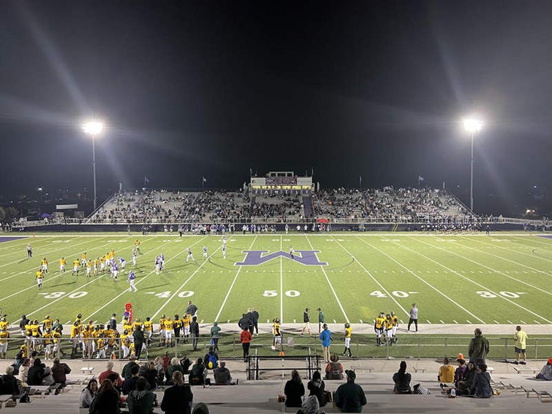 Middletown plays its homecoming game against Sycamore on Sept. 23, 2022, where CityBeat asks Middies what hometown native and senate candidate J.D. Vance means to them. - Photo: Madeline Fening