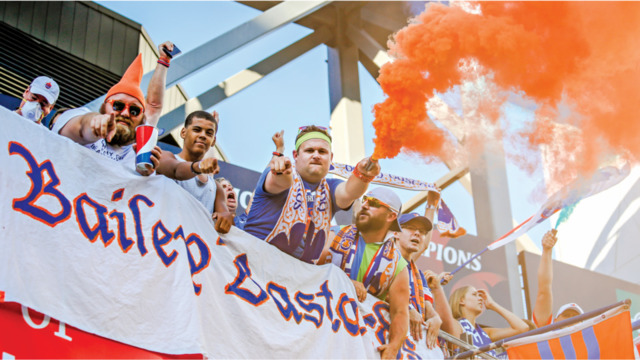 Soccer fans are rooting for FC Cincinnati in the team's first-ever playoff run. - Photo: Hailey Bollinger
