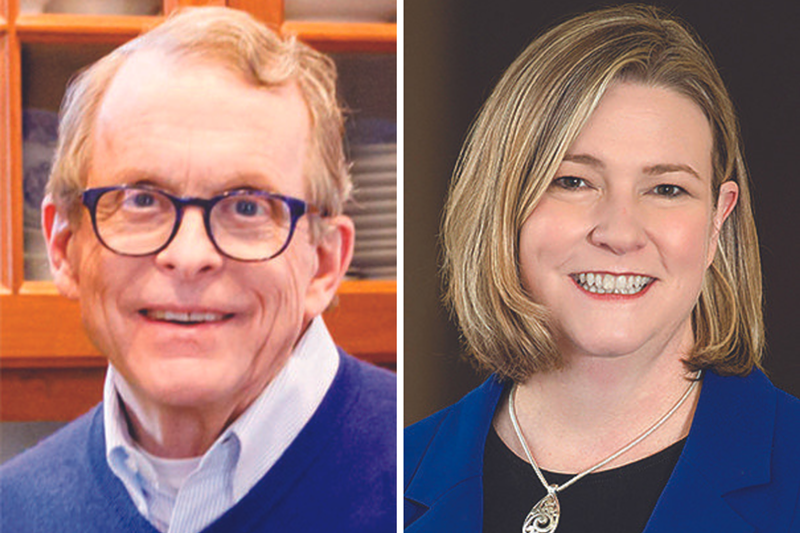Ohio candidates for governor, Mike DeWine (left) and Nan Whaley - Photo: Mike DeWine provided by campaign website; Nan Whaley provided by candidate