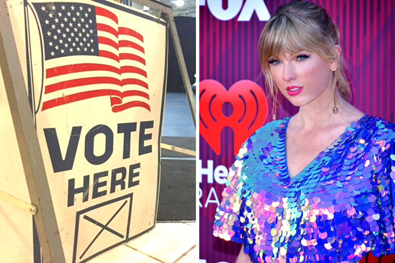 Ohio's 2022 elections and Taylor Swift have been at the forefront of Cincinnati news this week. - Photos: Terri Sewell, Wikimedia Commons; Glenn Francis, Wikimedia Commons