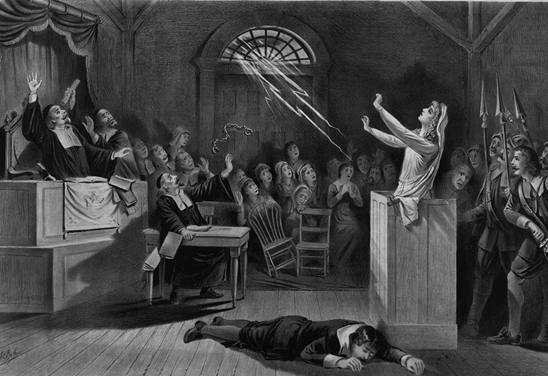 Ohio Rep. Jennifer Gross of West Chester wants to ensure that witchcraft like this never happens within the statehouse chamber. - Illustration: Joseph E. Baker, public domain, U.S. Library of Congress