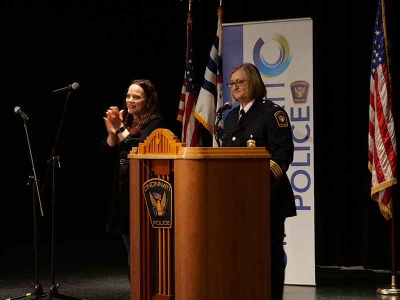 Theetge's address included a promise to prioritize the mental health of the city's officers. - Photo: Madeline Fening