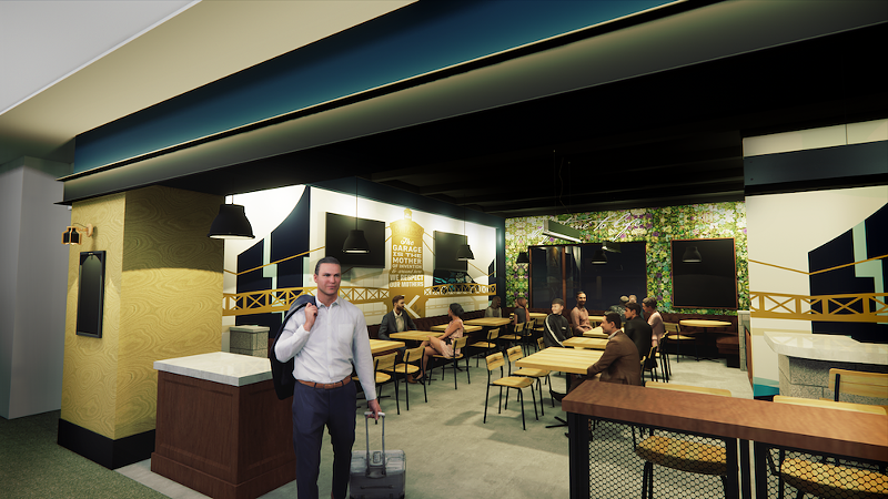 A rendering of the new Braxton Brewing Co. taproom at CVG Airport - Photo: Provided by Braxton Brewing Co.